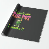 Lustiger Pot-Rauchender Hund Stoner Geschenkpapier (Ungerollt)