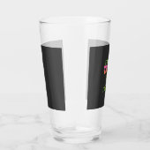 Lustiger Pot-Rauchender Hund Stoner Glas (Rechts)