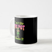 Lustiger Pot-Rauchender Hund Stoner Kaffeetasse (Vorderseite Links)