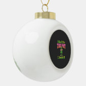 Lustiger Pot-Rauchender Hund Stoner Keramik Kugel-Ornament (Links)