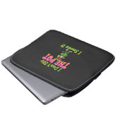 Lustiger Pot-Rauchender Hund Stoner Laptopschutzhülle (Vorne Knopf)