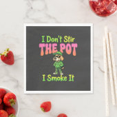 Lustiger Pot-Rauchender Hund Stoner Serviette (Beispiel)