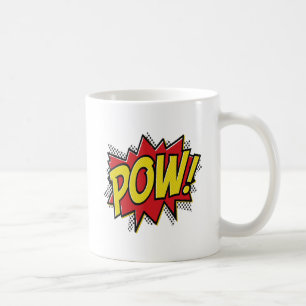 Lustiger Pow Becher Kaffeetasse