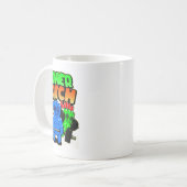 Lustiger Power-Patch Gewichtheben Bodybuilding Kaffeetasse (Vorderseite Links)