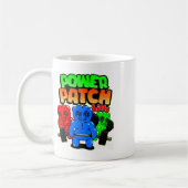 Lustiger Power-Patch Gewichtheben Bodybuilding Kaffeetasse (Links)