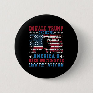 Lustiger Präsident Donald Trump Amtseinführungs Ta Button