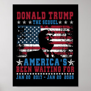 Lustiger Präsident Donald Trump Amtseinführungs Ta Poster