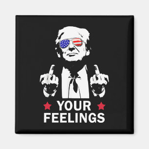 Lustiger Präsident Donald Trump Mittelfinger Magnet