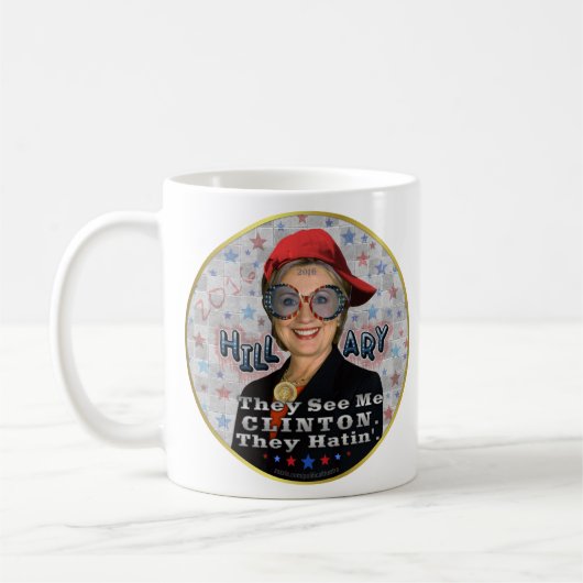 Lustiger Präsident Election Hillary Clinton-2016 Kaffeetasse (Links)