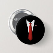 Lustiger Präsident Trump Anzug Faules Halloween-Ko Button (Vorne & Hinten)
