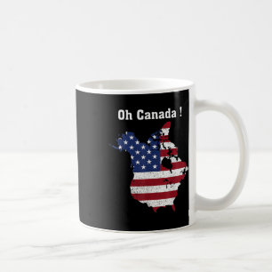 Lustiger Präsident Trump sagt Oh Kanada Karte Amer Kaffeetasse