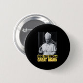Lustiger Präsident Trump will der nächste Papst Ch Button (Vorne & Hinten)