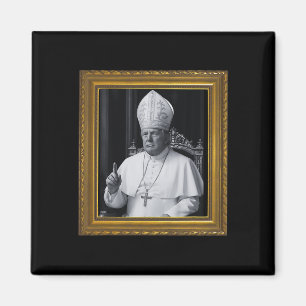 Lustiger Präsident Trump will der nächste Papst Ch Magnet