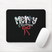 Lustiger Preppy Frohe Weihnachten Santa Coquette B Mousepad (Mit Mouse)