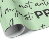 Lustiger Pro-Katze Anti-Sozial Introvertiert  Geschenkpapier (Rolleneckpunkt)