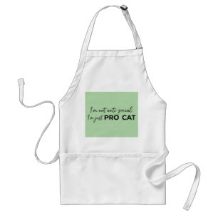 Lustiger Pro-Katze Anti-Sozial Introvertiert Schürze