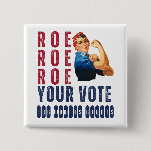Lustiger Pro-Wahl-Retro-Feministischer-Politischer Button