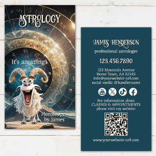 Lustiger professioneller Astrologe Visitenkarte