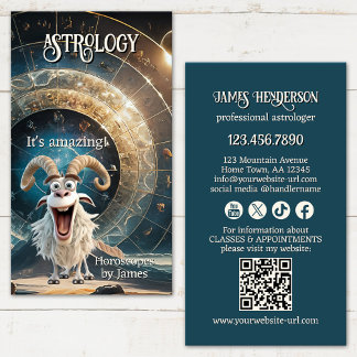 Lustiger professioneller Astrologe Visitenkarte