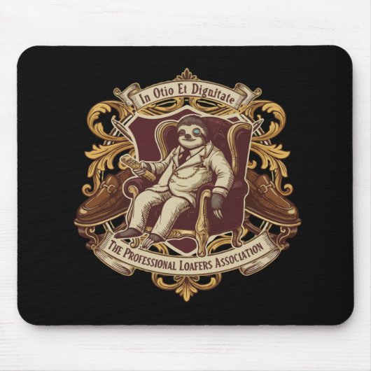 Lustiger professioneller Müßiggänger Faultier | In Mousepad (Vorne)