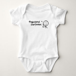 lustiger Professioneller Überdenker Baby Strampler