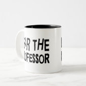 Lustiger Professor Zweifarbige Tasse (Vorderseite Links)