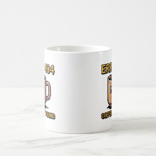 Lustiger Programmierer-Becher - Fehler 404 Kaffee  Kaffeetasse (Mittel)