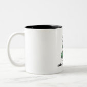 Lustiger Programmierer-Becher — sudo make dinner Zweifarbige Tasse (Links)