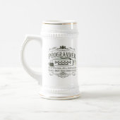 Lustiger Programmierer Bierglas (Links)