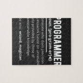 Lustiger Programmierer-Code-Entwickler-Bedeutung D Puzzle (Horizontal)