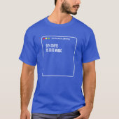 Lustiger Programmierer-Code-Magie - Benutzerdefini T-Shirt (Vorderseite)