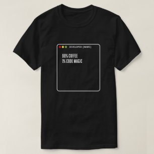 Lustiger Programmierer-Code-Magie - Benutzerdefini T-Shirt