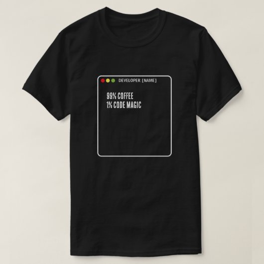 Lustiger Programmierer-Code-Magie - Benutzerdefini T-Shirt (Design vorne)
