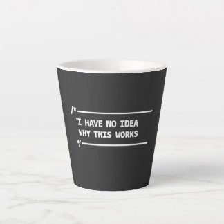 Lustiger Programmierer-Debugging-Humor Milchtasse