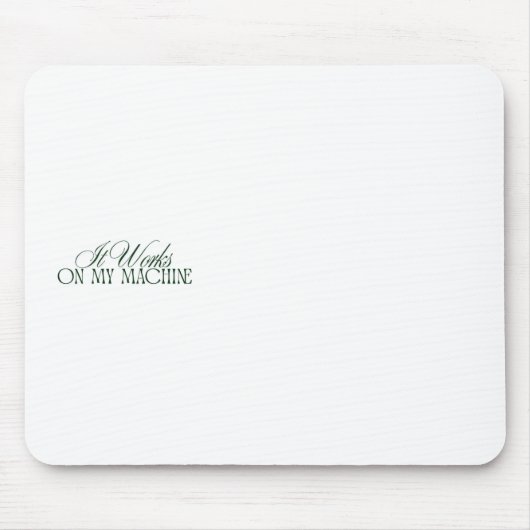 Lustiger Programmierer — Geschenk Mousepad (Vorne)