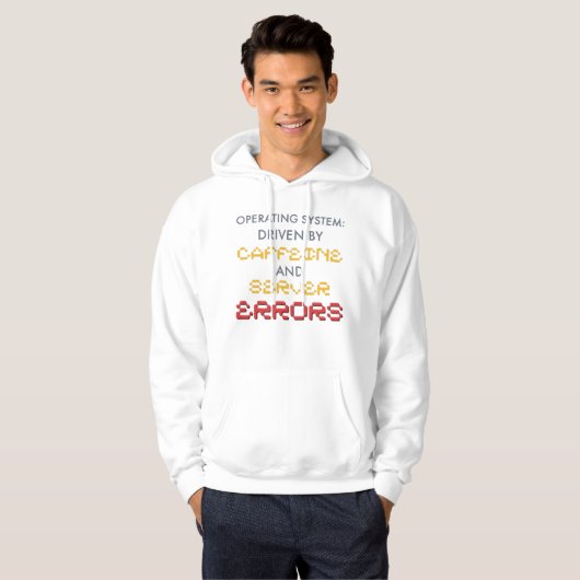 Lustiger Programmierer-Kaffee und Serverfehler Hoodie (Vorne ganz)