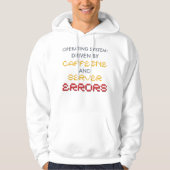 Lustiger Programmierer-Kaffee und Serverfehler Hoodie (Vorderseite)