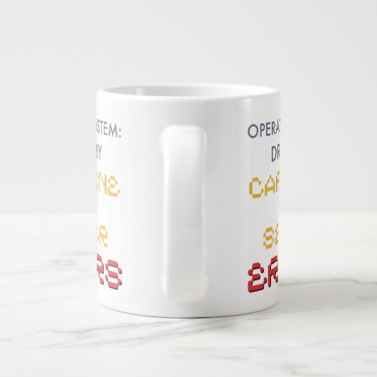 Lustiger Programmierer-Kaffee und Serverfehler Jumbo-Tasse (Rückseite)
