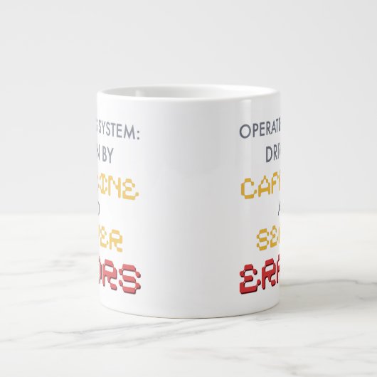 Lustiger Programmierer-Kaffee und Serverfehler Jumbo-Tasse (Vorderseite)