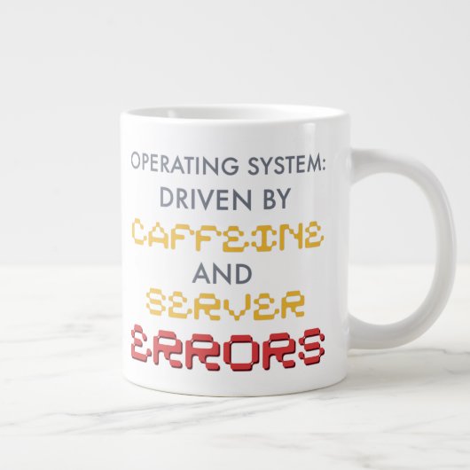Lustiger Programmierer-Kaffee und Serverfehler Jumbo-Tasse (Rechts)