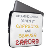 Lustiger Programmierer-Kaffee und Serverfehler Laptopschutzhülle (Vorne Rechts)