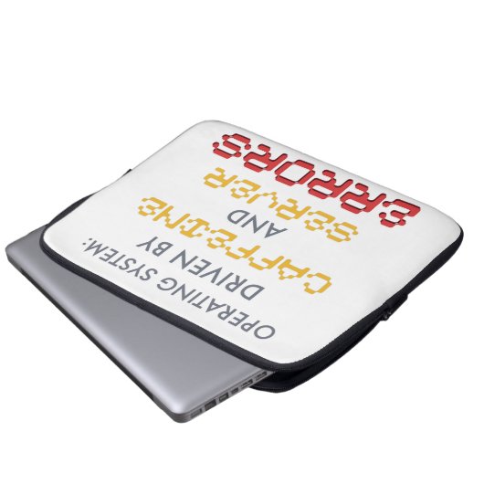 Lustiger Programmierer-Kaffee und Serverfehler Laptopschutzhülle (Vorne Knopf)