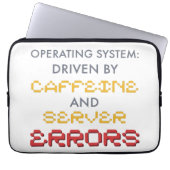 Lustiger Programmierer-Kaffee und Serverfehler Laptopschutzhülle (Vorderseite)