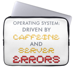 Lustiger Programmierer-Kaffee und Serverfehler Laptopschutzhülle