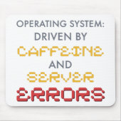 Lustiger Programmierer-Kaffee und Serverfehler Mousepad (Vorne)