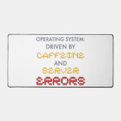 Lustiger Programmierer-Kaffee und Serverfehler Schreibtischunterlage (Vorderseite)