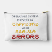 Lustiger Programmierer-Kaffee und Serverfehler Zubehörtasche (Rückseite)