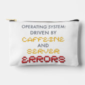 Lustiger Programmierer-Kaffee und Serverfehler Zubehörtasche (Vorderseite)
