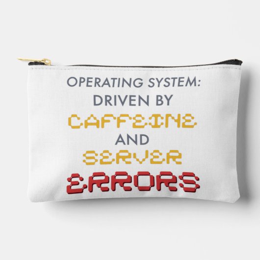 Lustiger Programmierer-Kaffee und Serverfehler Zubehörtasche (Vorderseite)