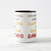Lustiger Programmierer-Kaffee und Serverfehler Zweifarbige Tasse (Mittel)
